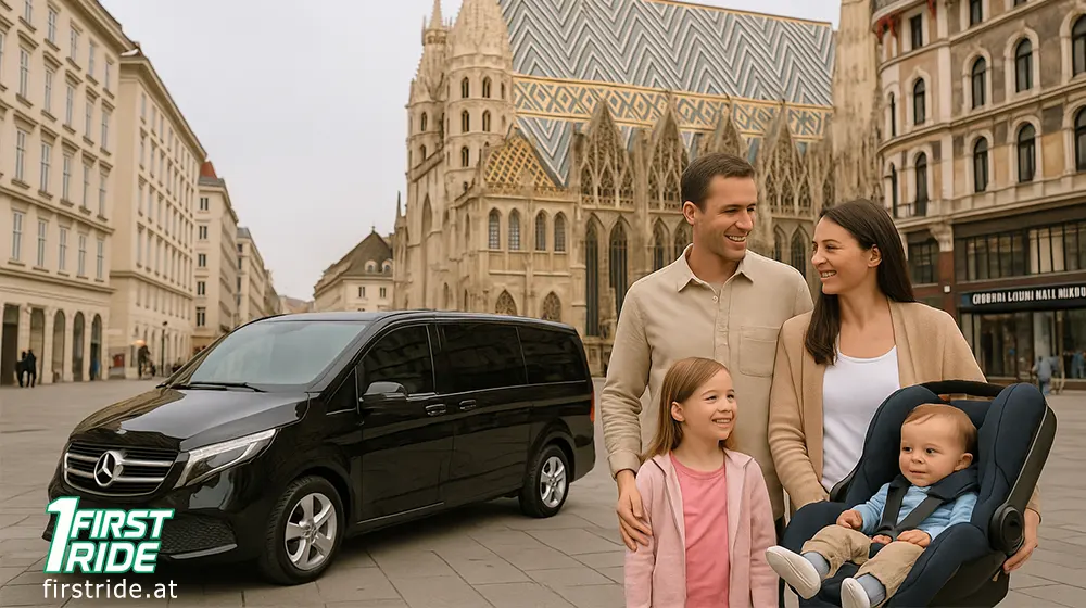 Flughafentaxi mit Kindersitzen