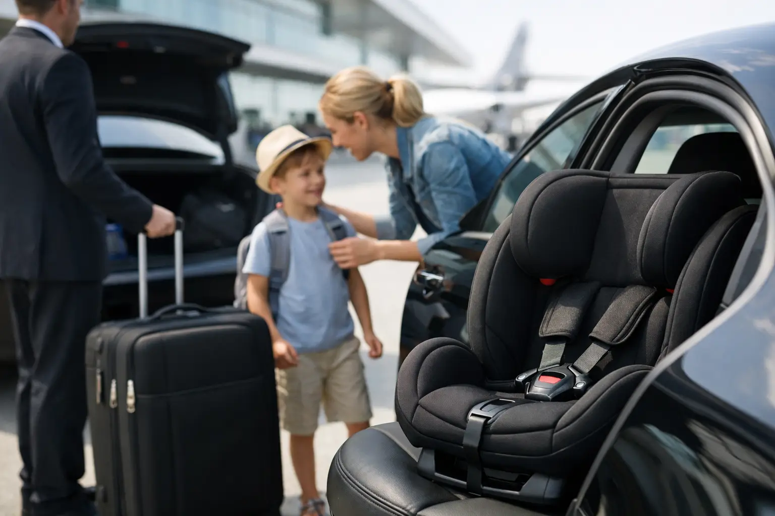 Flughafentransfer Wien mit Kindersitz buchen