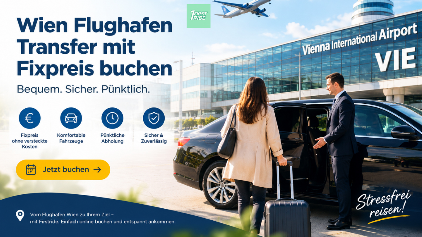 Wien Flughafen Transfer mit Fixpreis buchen | FirstRide